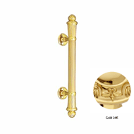 Door pull handle set 340mm on rose - Go