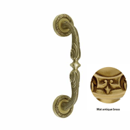 Door pull handle on rosettes  - Mat ant