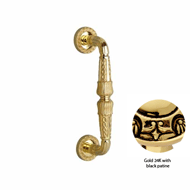 Door pull handle on rose  - 271MM - Gol
