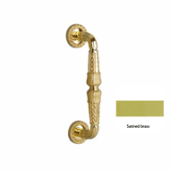Door pull handle on rose  - 271MM - Sat