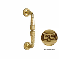 Door pull handle on rose  - 271MM -  Ma