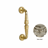 Door pull handle on rose - 271MM - Sati