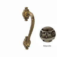 Door pull handle on rose - 279MM -  Ant