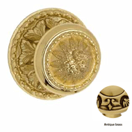 Center Door Fixed Knob On Rose - Antiqu