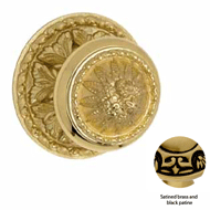 Center Door Fixed Knob On Rose - 114MM 
