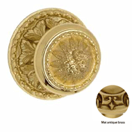 Center Door Fixed Knob On Rose - Mat an