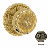 Center Door Fixed Knob On Rose - Antiqu