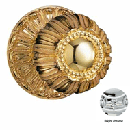Center Door Fixed Knob On Rose - 79MM -