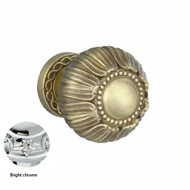 Center Door Fixed Knob On Rose - 69MM -