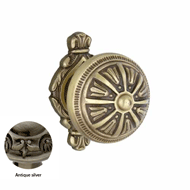 Center Door Fixed Knob On Rose - 69MM -