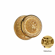 Center Door Fixed Knob On Rose  - 70MM 