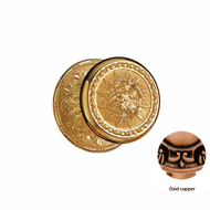 Center Door Fixed Knob On Rose  - 70MM 