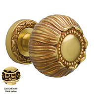 Center Door Fixed Knob On Rose - Gold 2