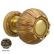 Center Door Fixed Knob On Rose - Antiqu