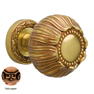 Center Door Fixed Knob On Rose - Oxid c