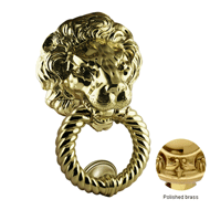 Door Knocker  - 380MM -  Polished brass