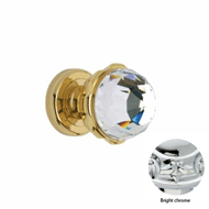 Door knob handle set on rose with Swaro
