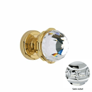 Door knob handle set on rose with Swaro