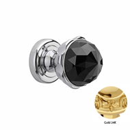 Door knob handle set on rose with Swaro