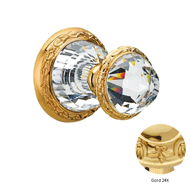 Door knob handle set on rose with Swaro