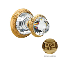 Door knob handle set on rose with Swaro