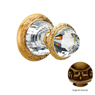 Door knob handle set on rose with Swaro