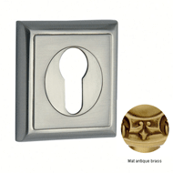 Escutcheon with keyhole europrofile - M