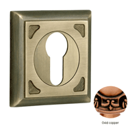 Escutcheon with keyhole euro profile - 