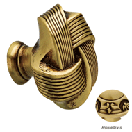 Cabinet knob - 37mm - Antique brass Fin