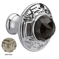 Cabinet knob diameter 38mm with Swarovs