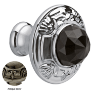 Cabinet knob diameter 38mm with Swarovs