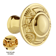 Cabinet knob diameter 38mm - Gold 24K w