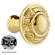 Cabinet knob diameter 38mm - Chrome wit