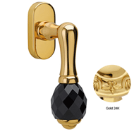Window handle with Black Swarovski crys