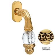 Window handle with Swarovski crystal - 