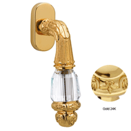 Window handle with Swarovski crystal - 