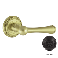 Door lever handle set on rose with Key 