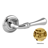 Door lever handle set on rose with Key 