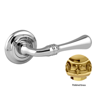 Door lever handles set on roses - Polis