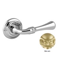 Door lever handle set on rose with Key 
