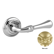 Door lever handles set on roses - Mat s