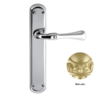 Door lever handles set on plates - Mat 