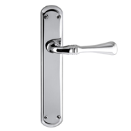 Door lever handles set on plates - Brig