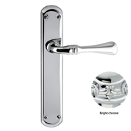 Door lever handles set on plates - Brig