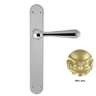 Door lever handles set on plates - Mat 