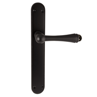 Door lever handles set on plates - Mat 