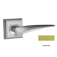 Door lever handle set on rose with Key 