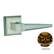 Door lever handles set on roses - Engli