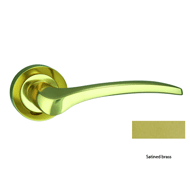 Door lever handle set on rose with Key 