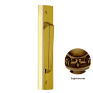 Door pull handle on plate - 265MM -  En